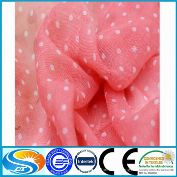 100% Polyester Tissu Voile Tissu polyester et coton en grêle